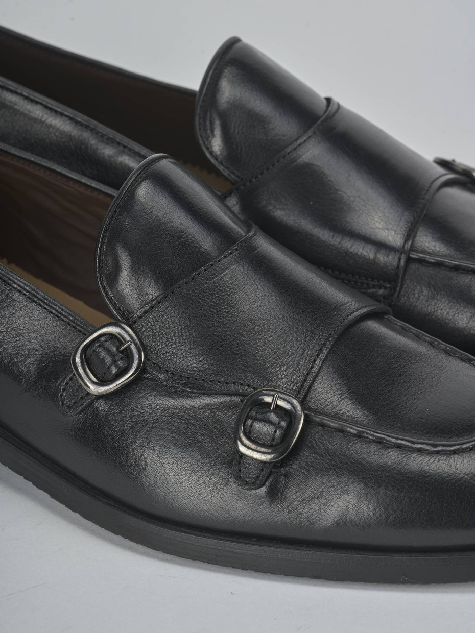 Stringate pelle nero