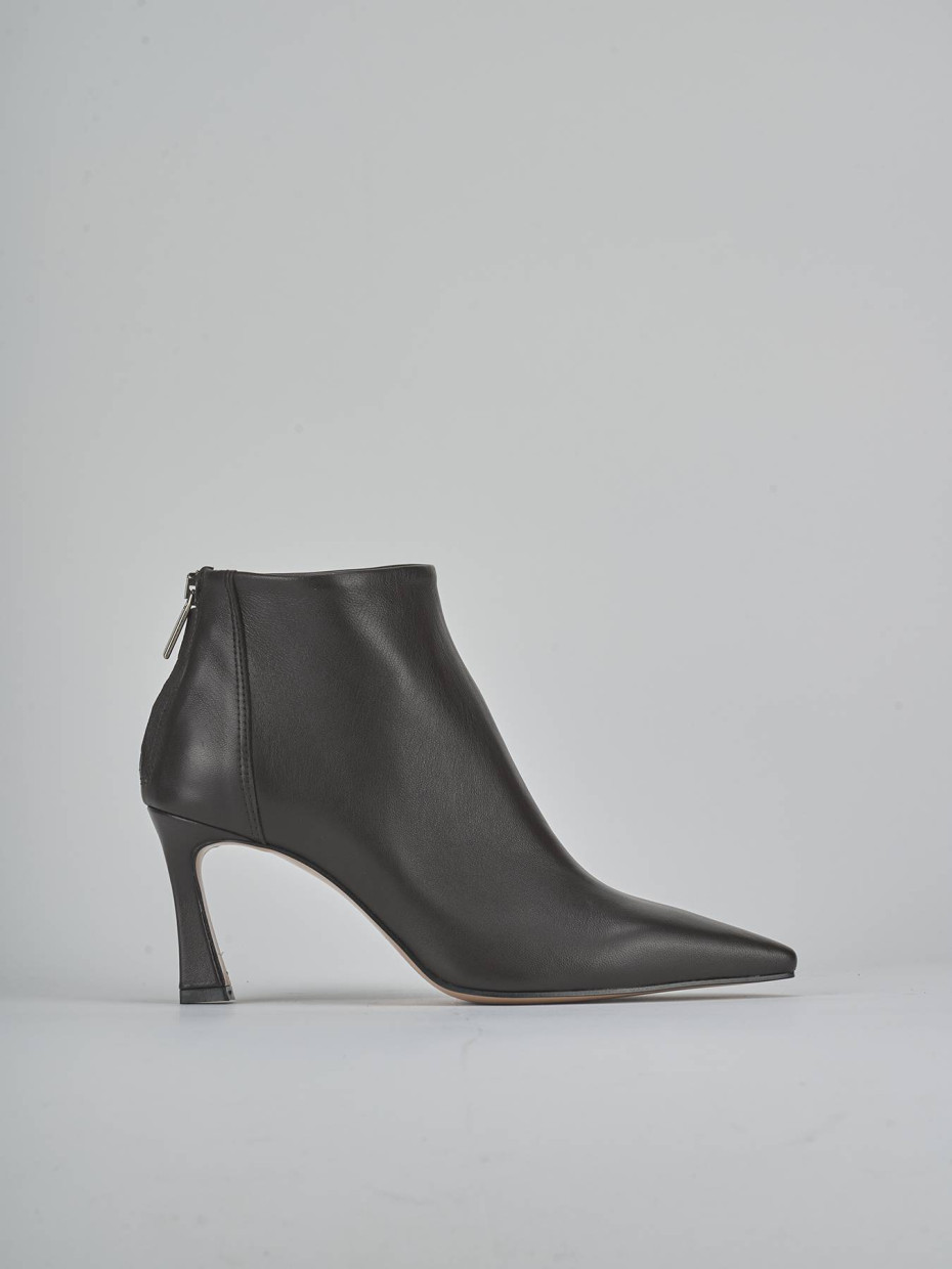 Stivaletti tacco 8cm pelle testa