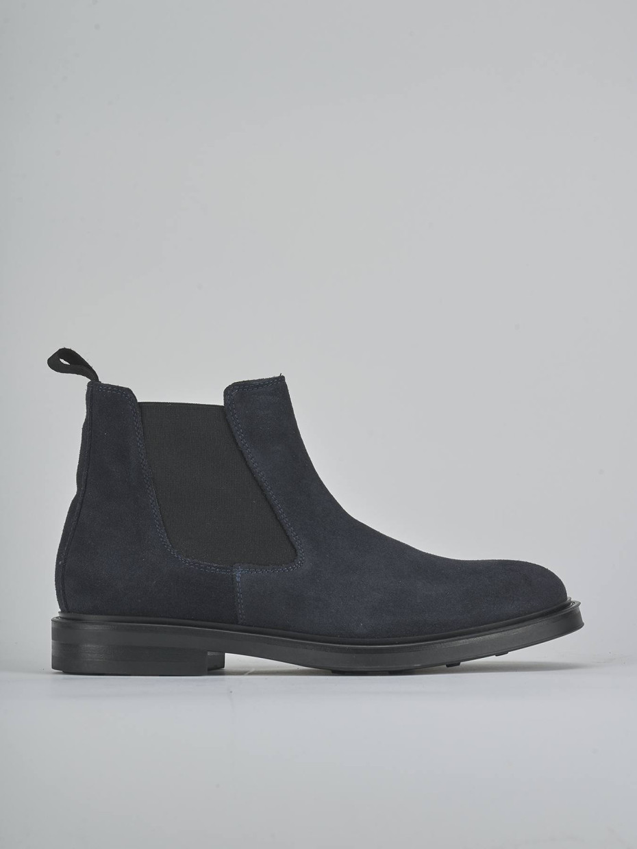 Botines azul ante