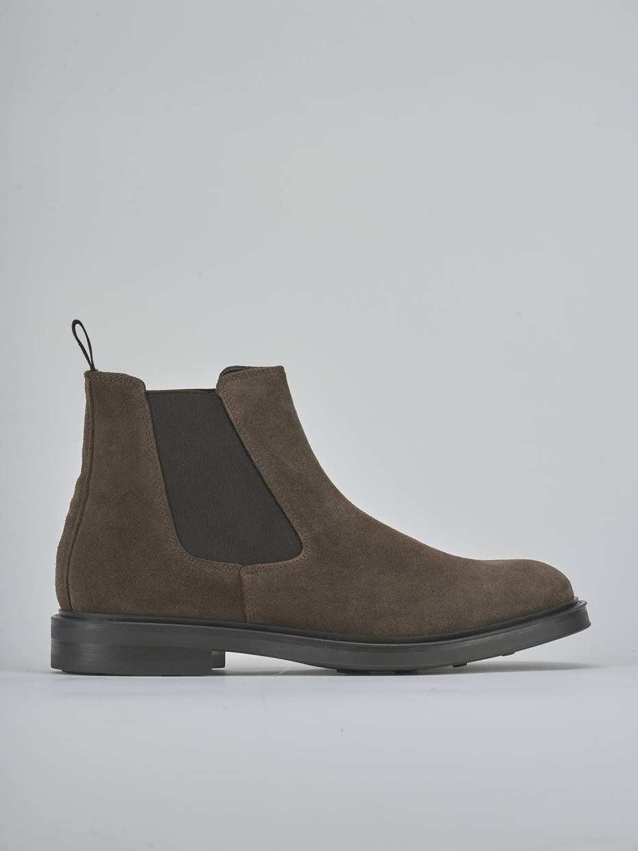 Botines marrón oscuro ante