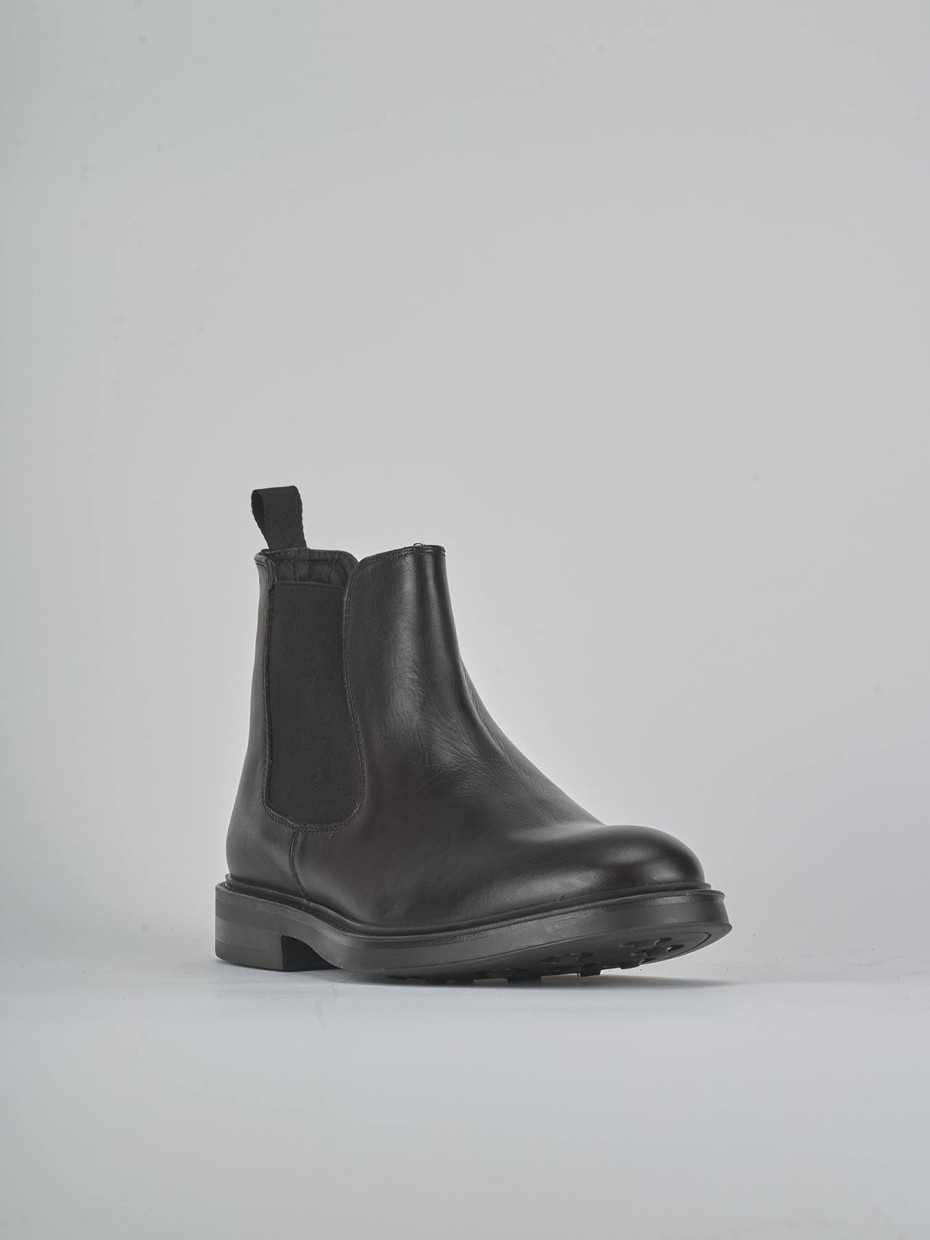 Botines marrón oscuro cuero