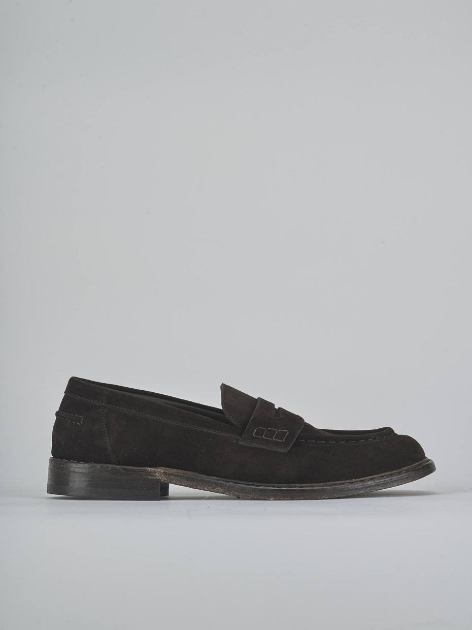 Mocasines marrón oscuro ante