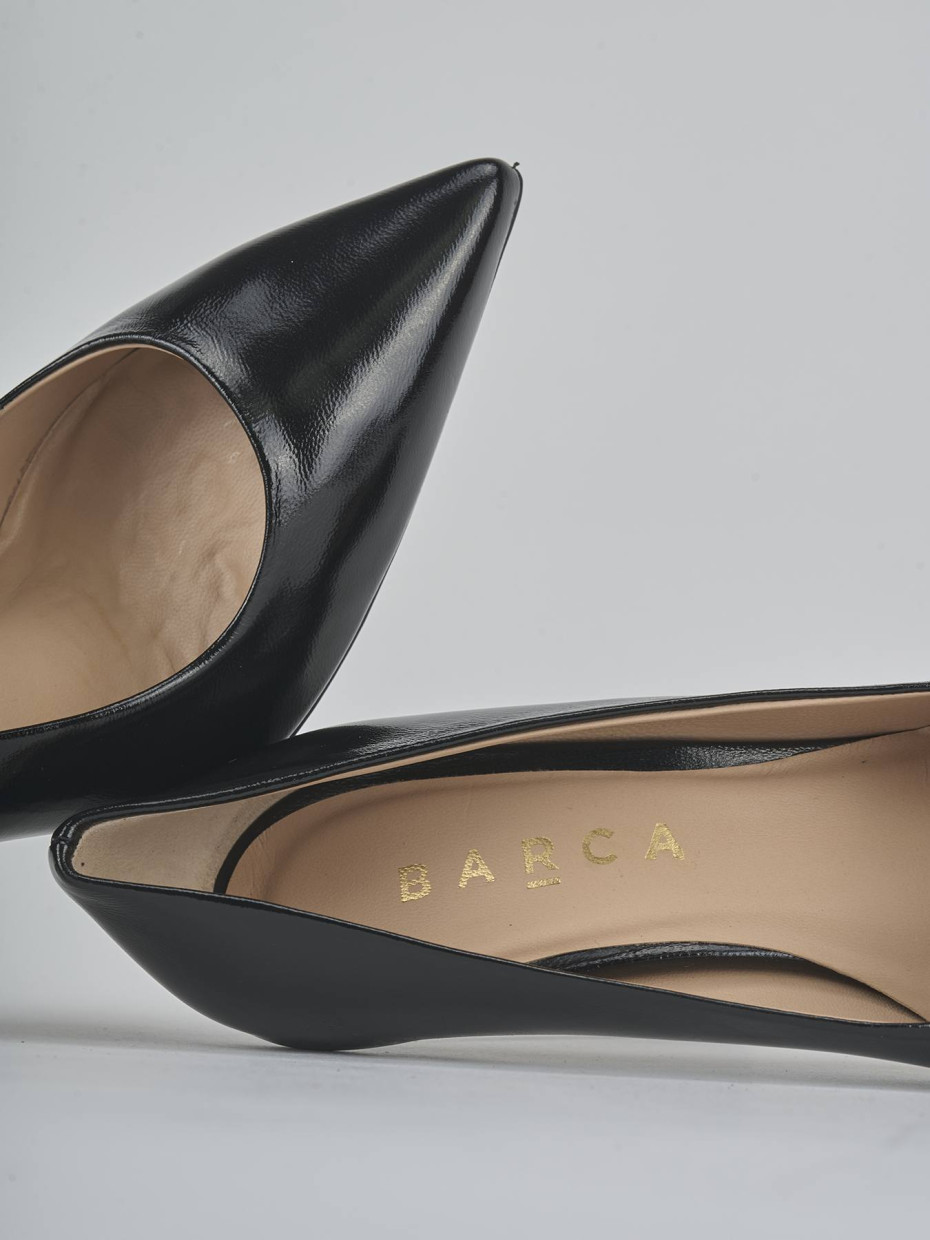 Zapatos de salón tacón 10 cm negro charol