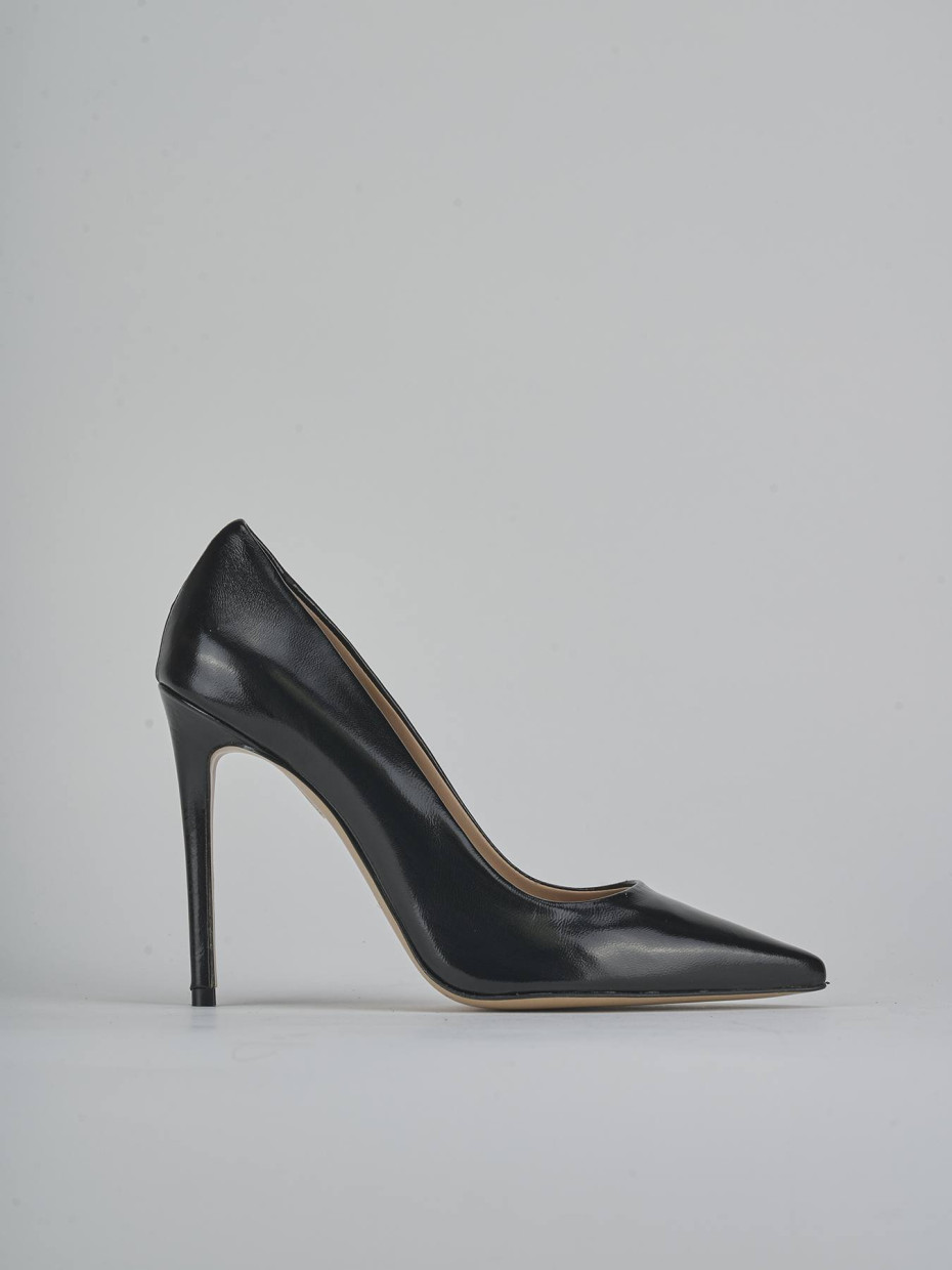 Zapatos de salón tacón 10 cm negro charol