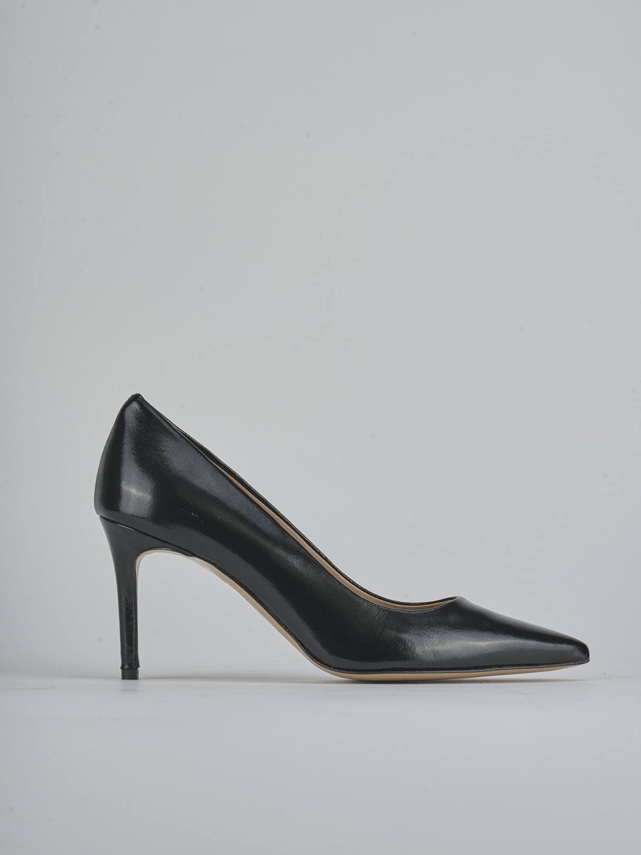 Zapatos de salón tacón 7 cm negro charol