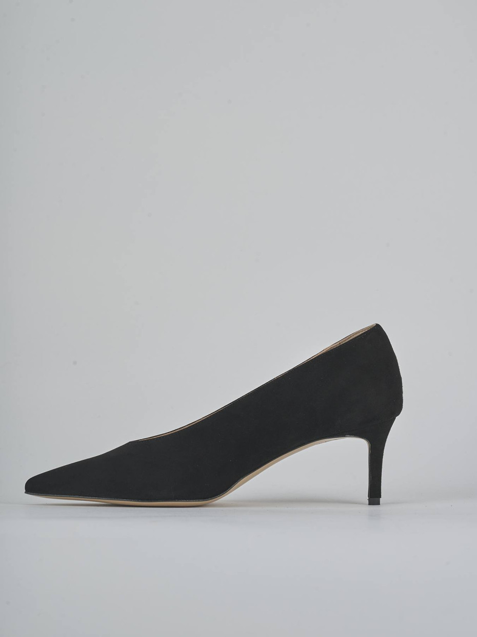 Pumps heel 5 cm black suede