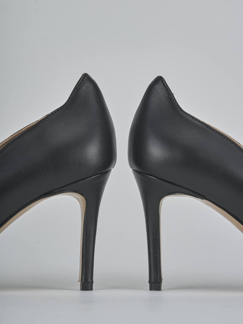 Pumps heel 7 cm black leather