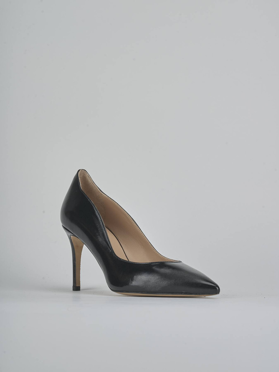 Décolleté tacco 7cm vernice nero
