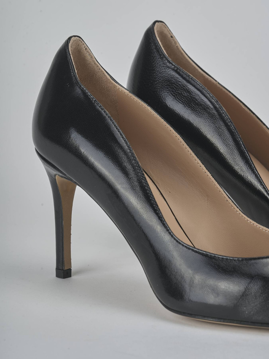 Décolleté tacco 7cm vernice nero
