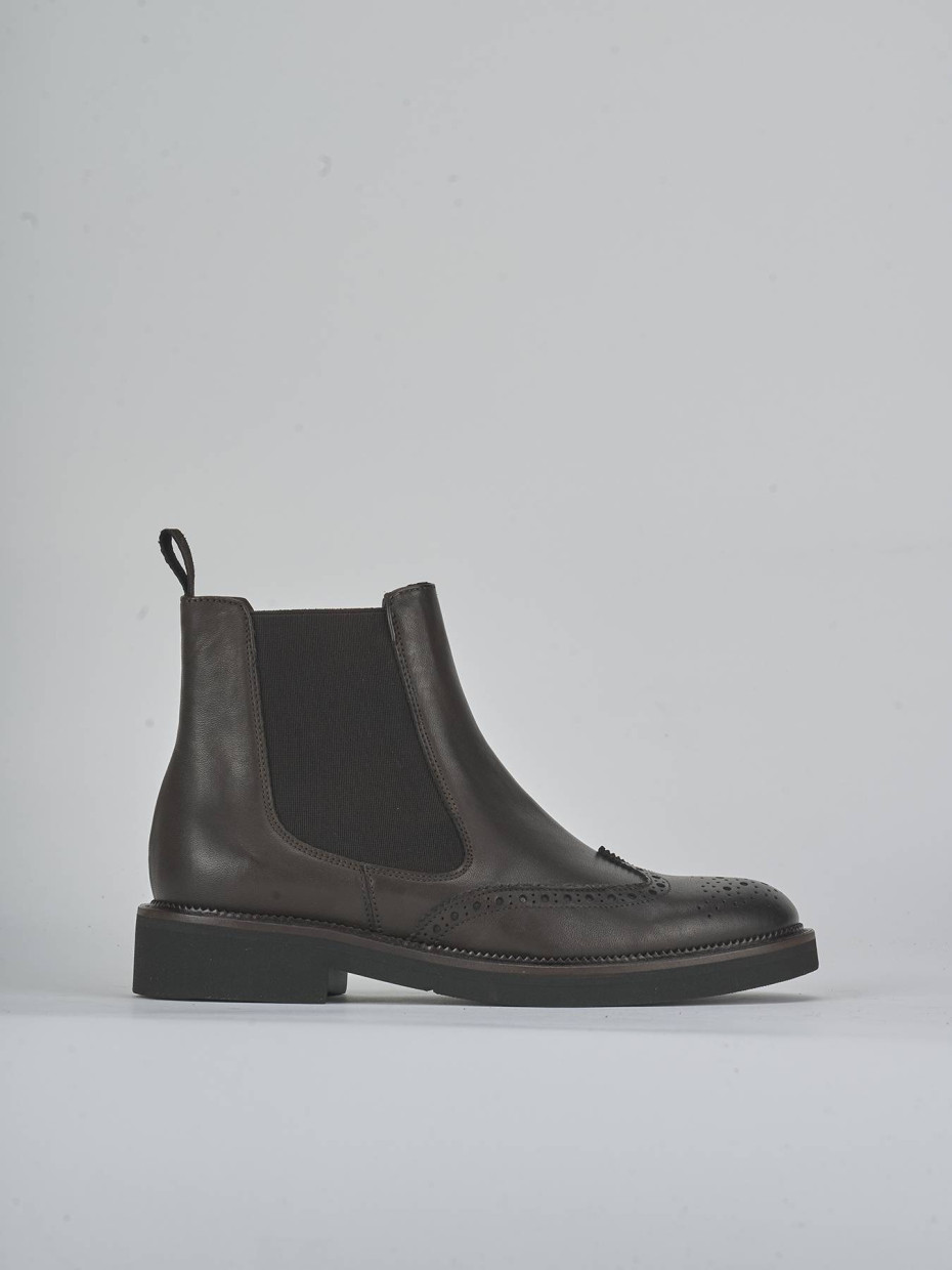 Stivaletti tacco 2cm pelle testa