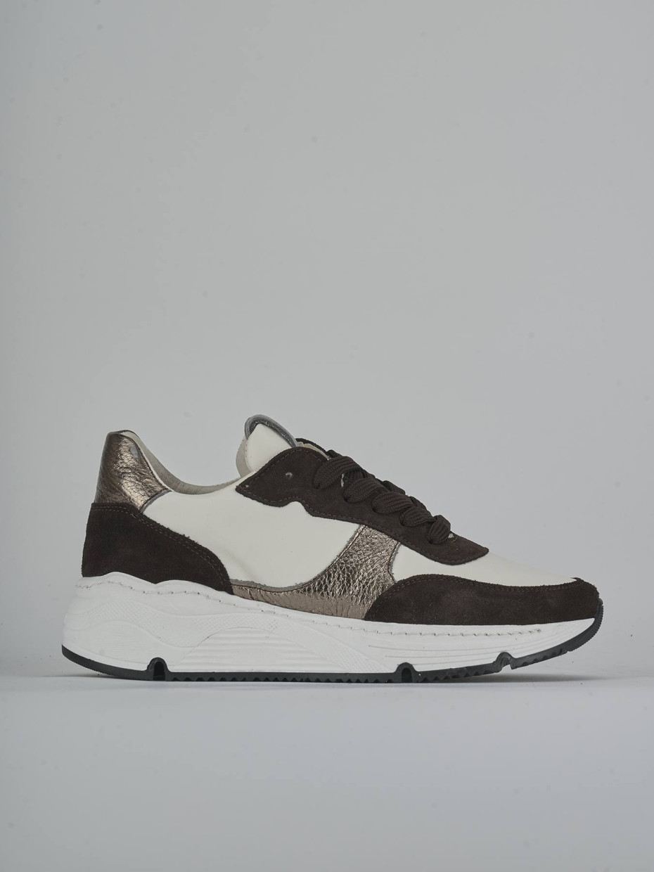 Zapatillas deportivas blanco cuero