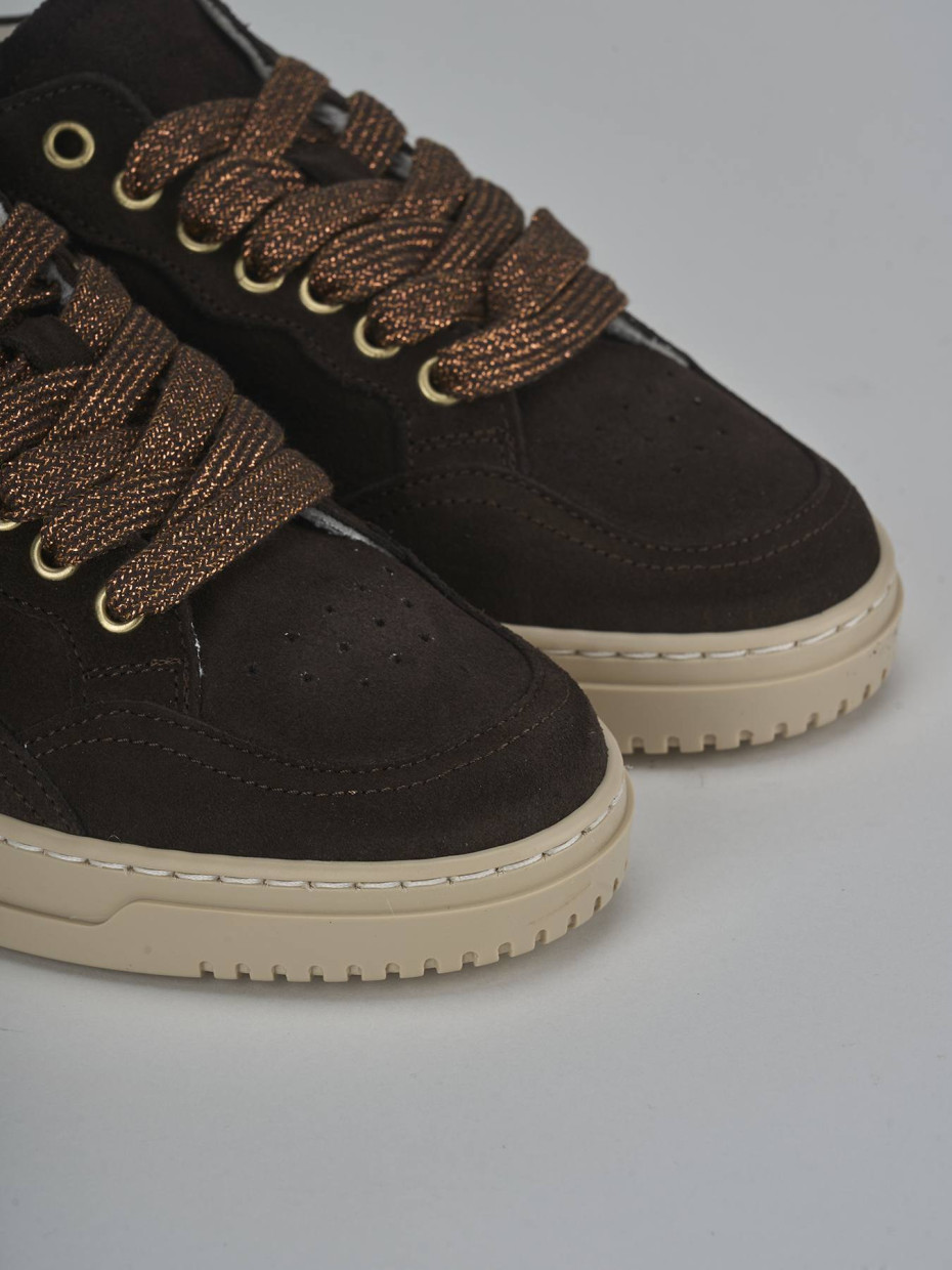 Sneakers dark brown suede