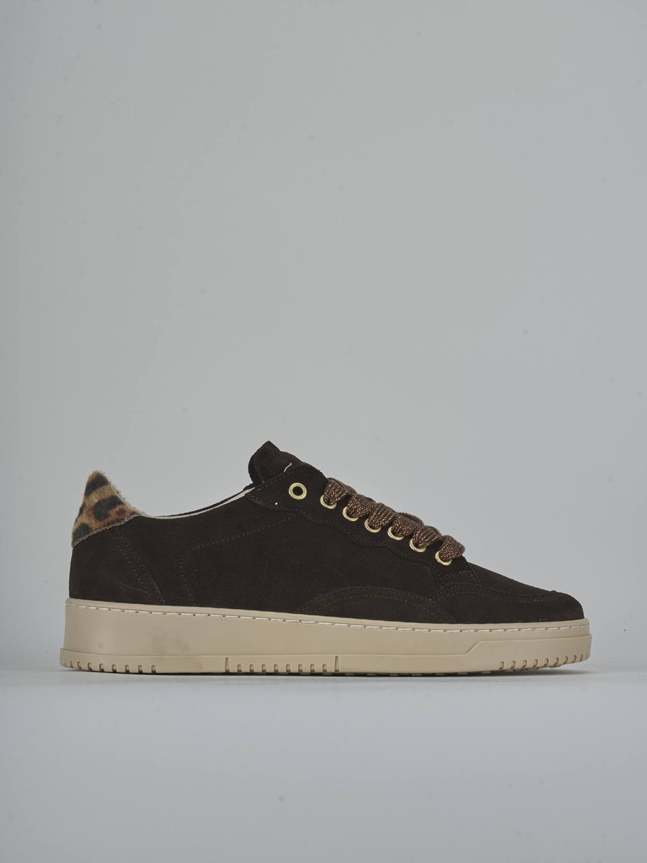 Sneakers dark brown suede