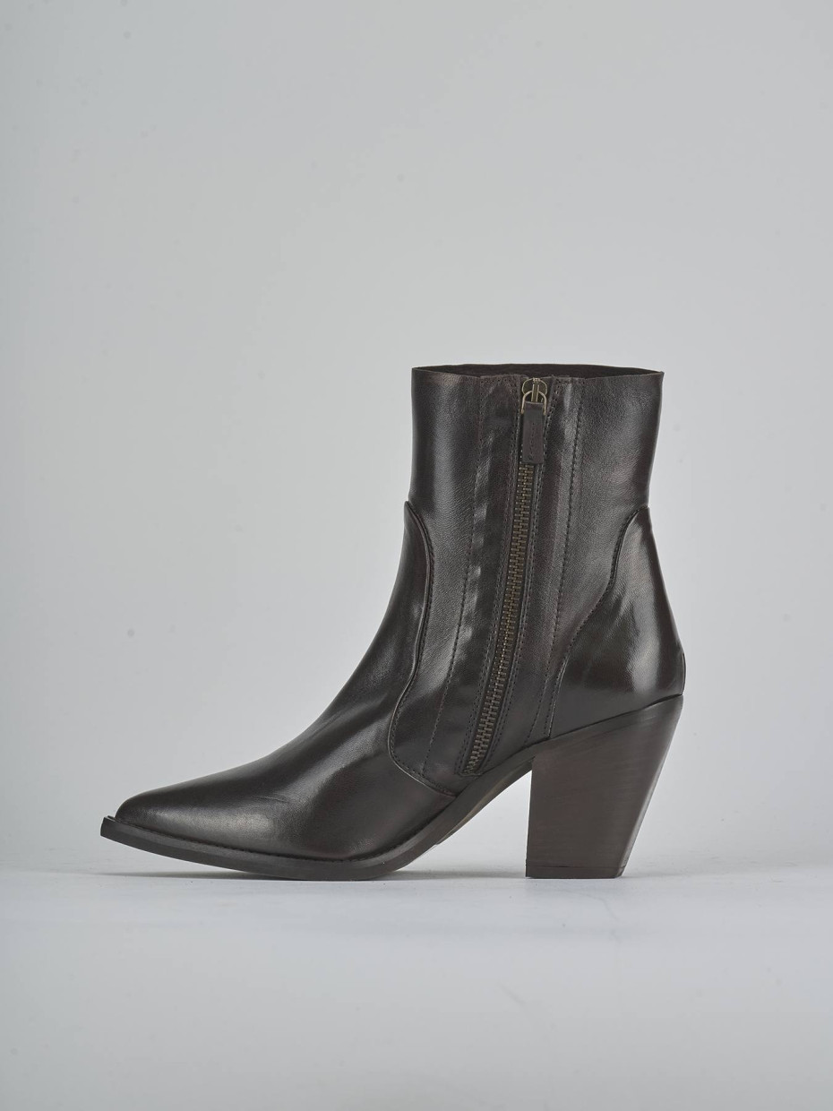 Stivaletti tacco 9cm pelle testa