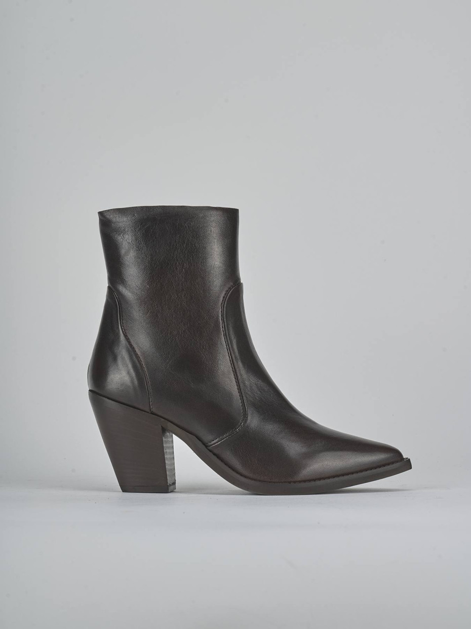 Stivaletti tacco 9cm pelle testa