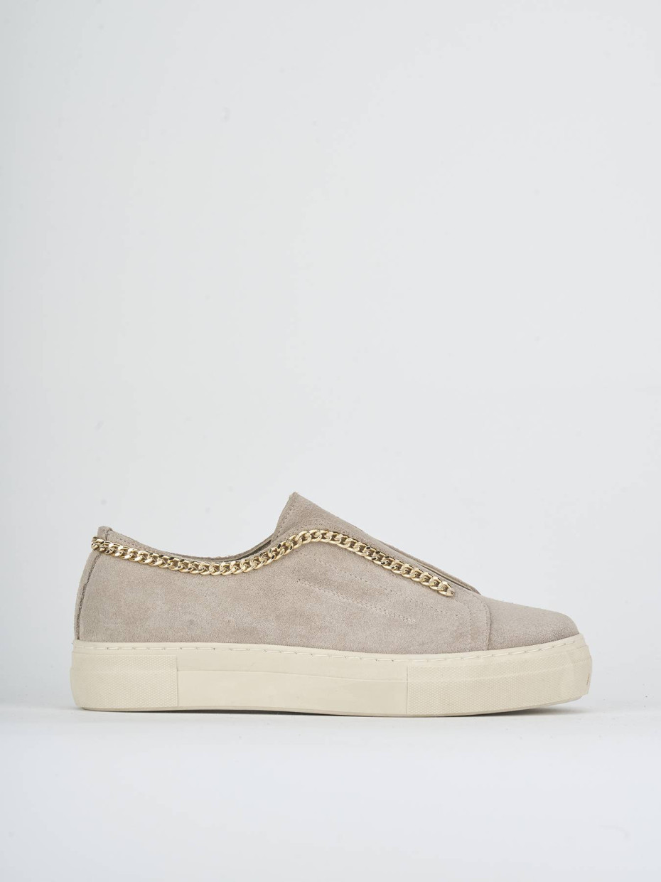 Sneakers camoscio beige