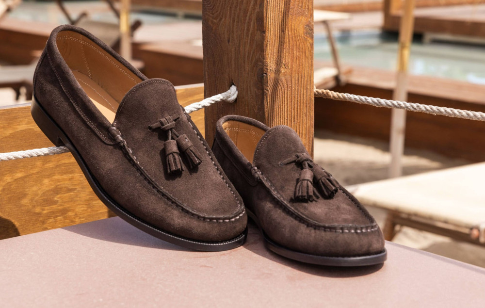 Mocasines marrón oscuro ante