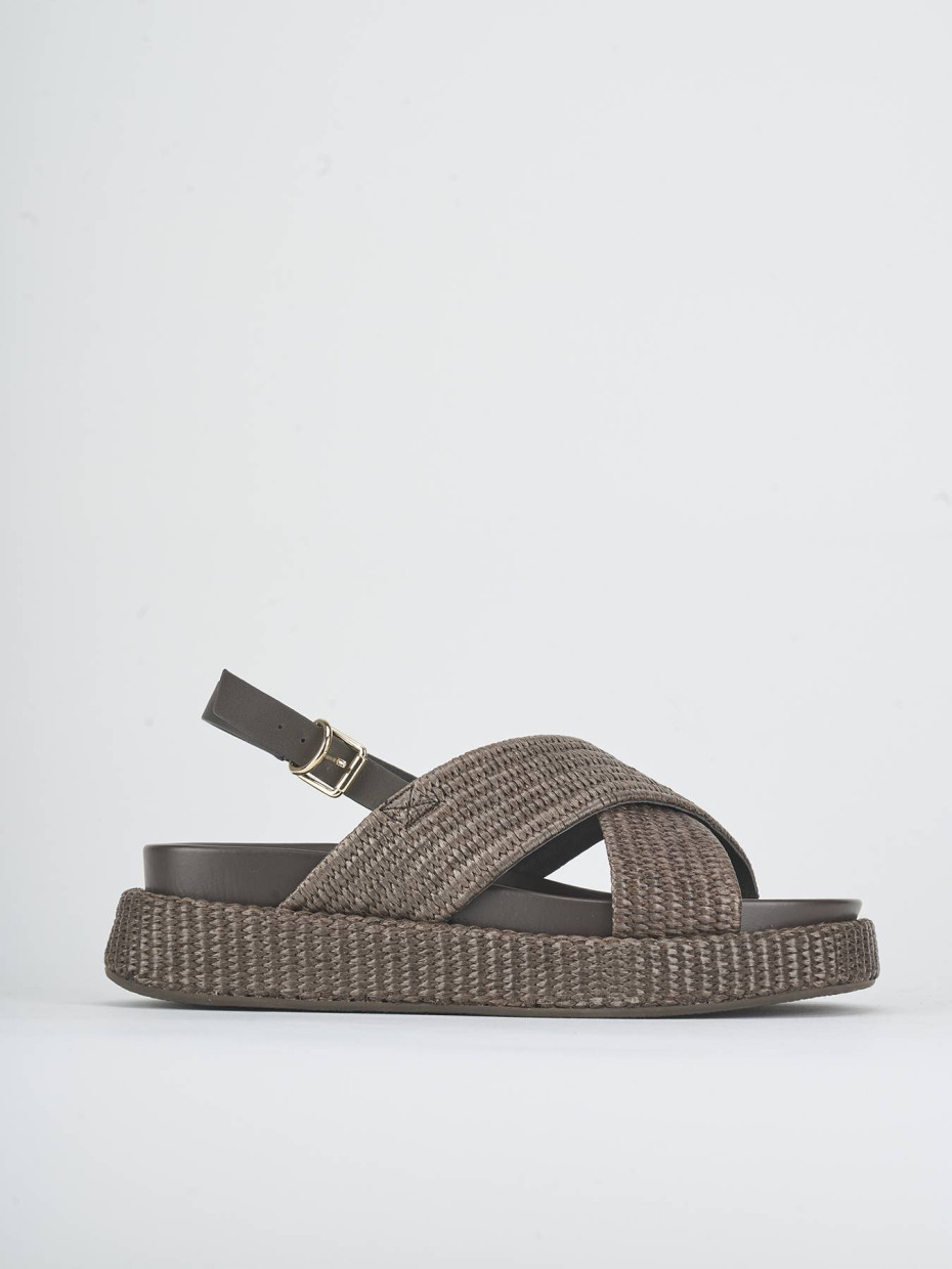 Sandali tacco 1cm pelle testa