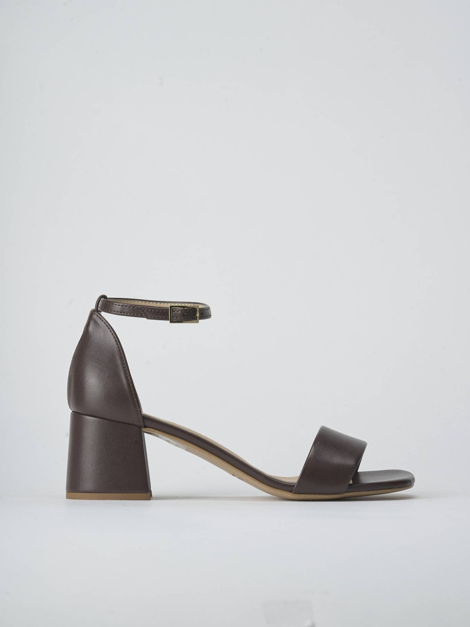 Sandali tacco 6cm pelle testa