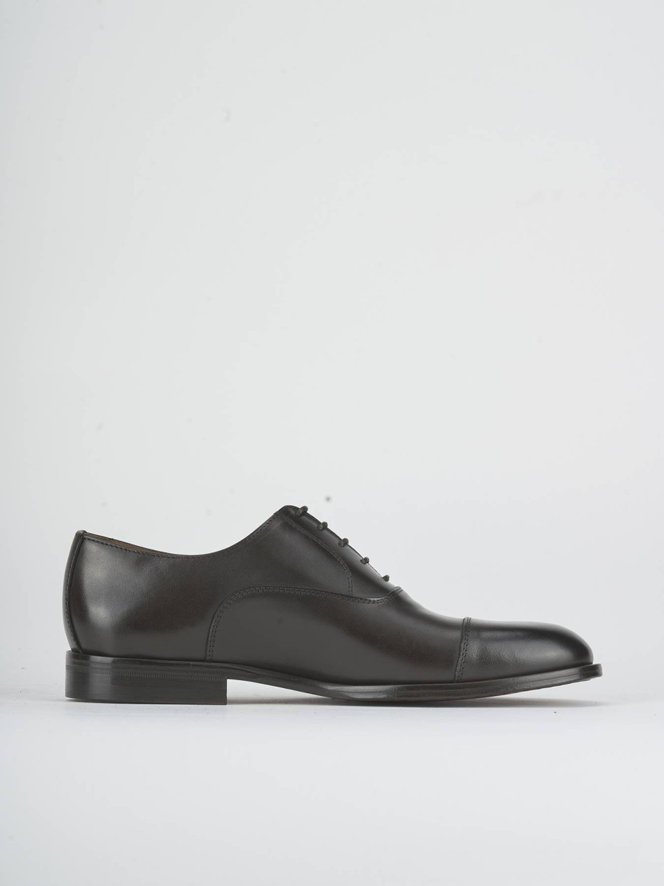 Lace-up shoes dark brown leather