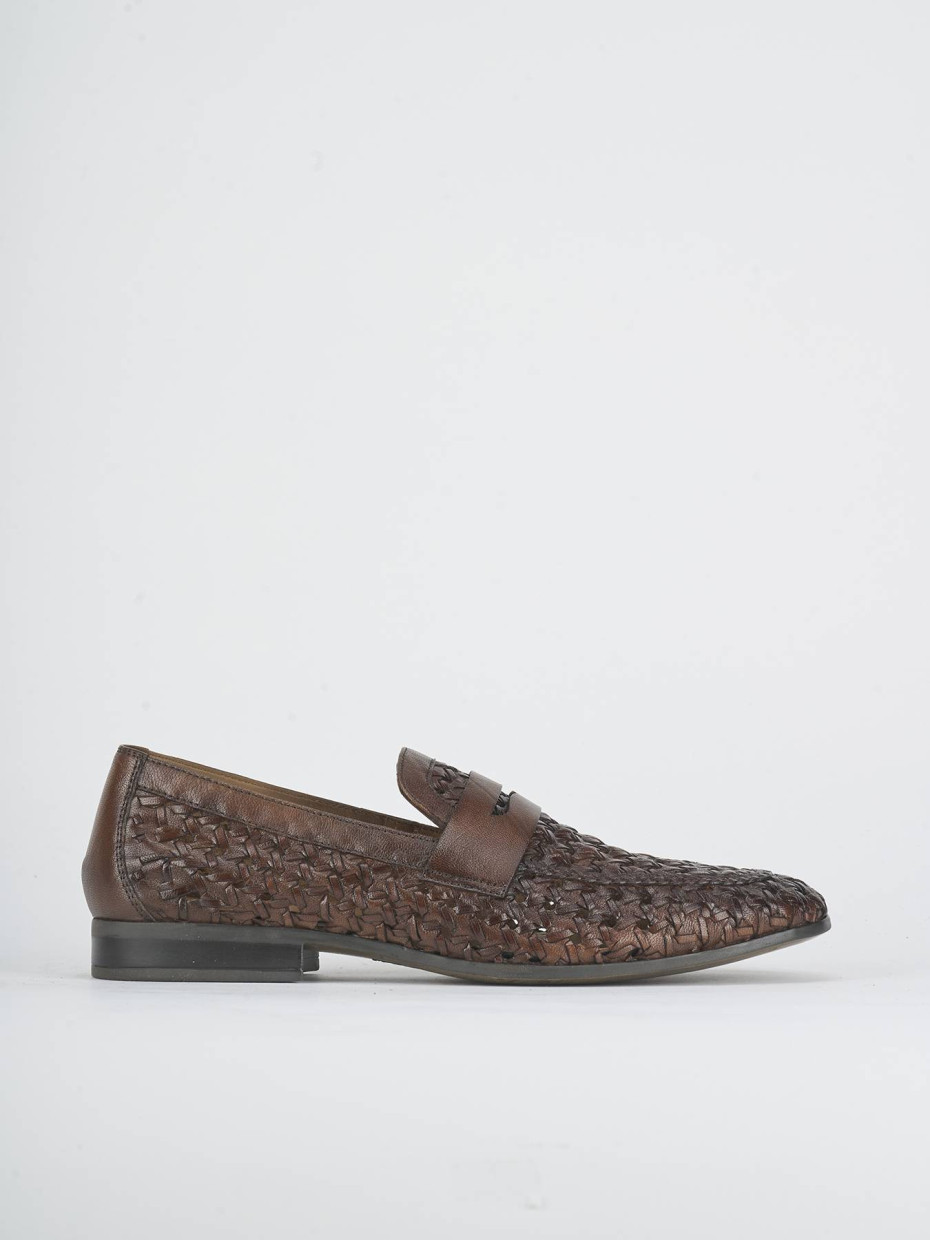 Mocasines marrón cuero