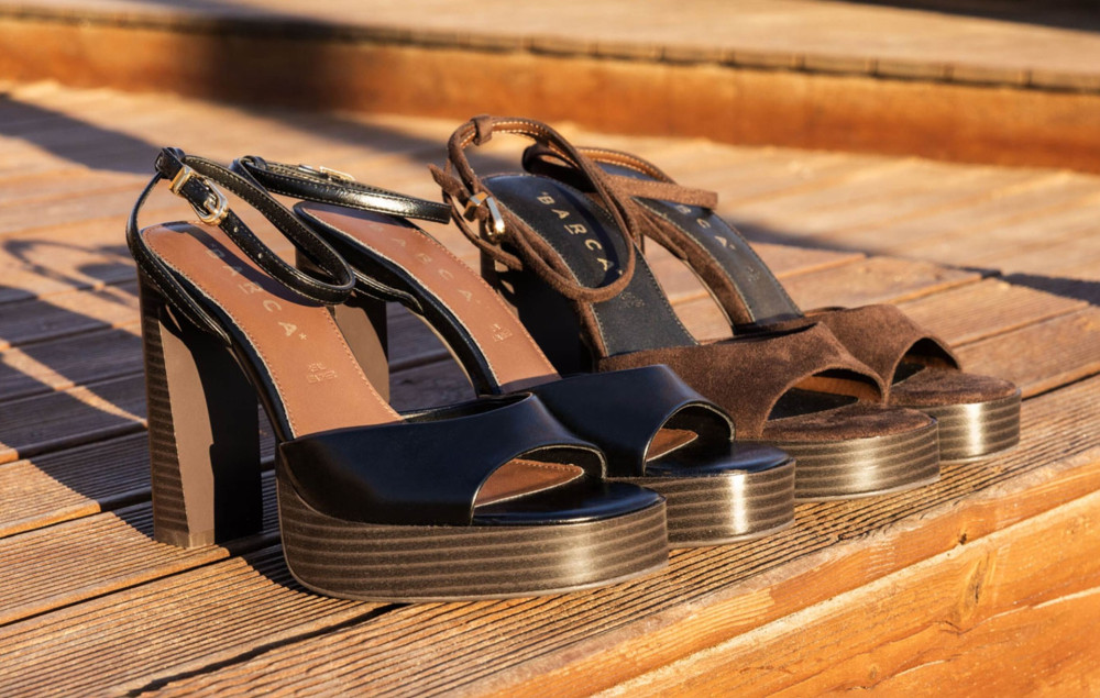 Sandali tacco 12cm pelle nero