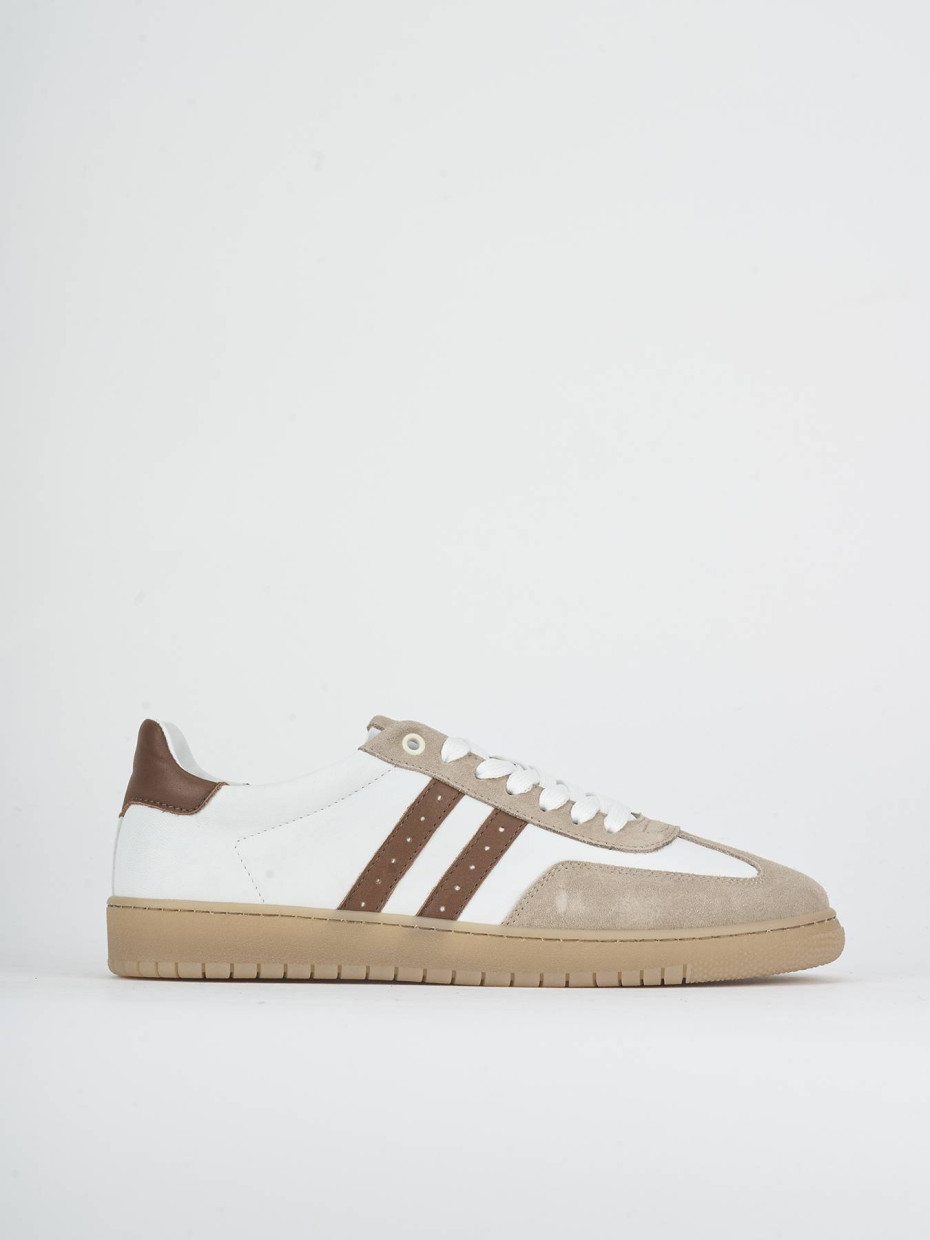 Zapatillas deportivas blanco cuero