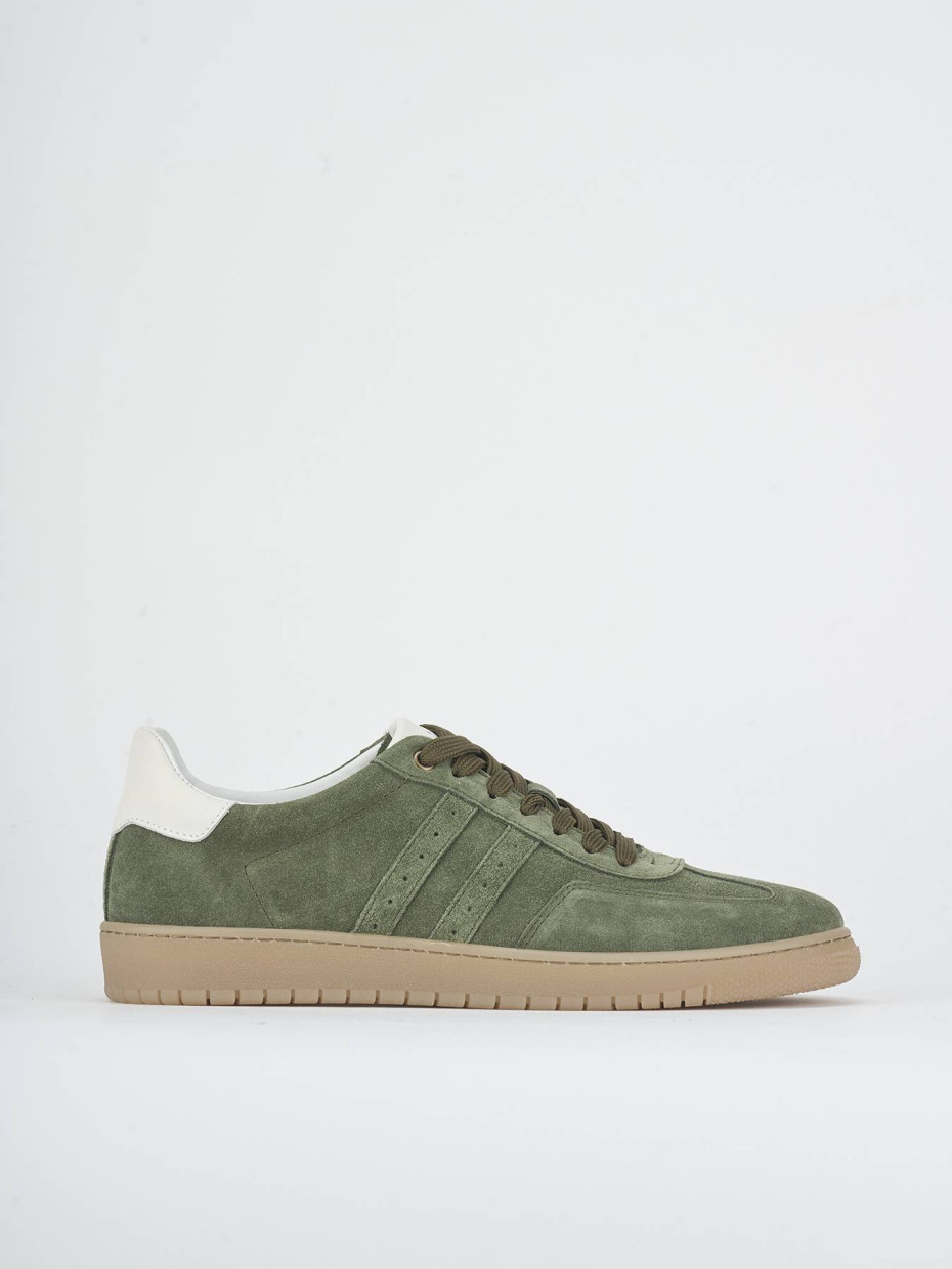 Sneakers camoscio verde