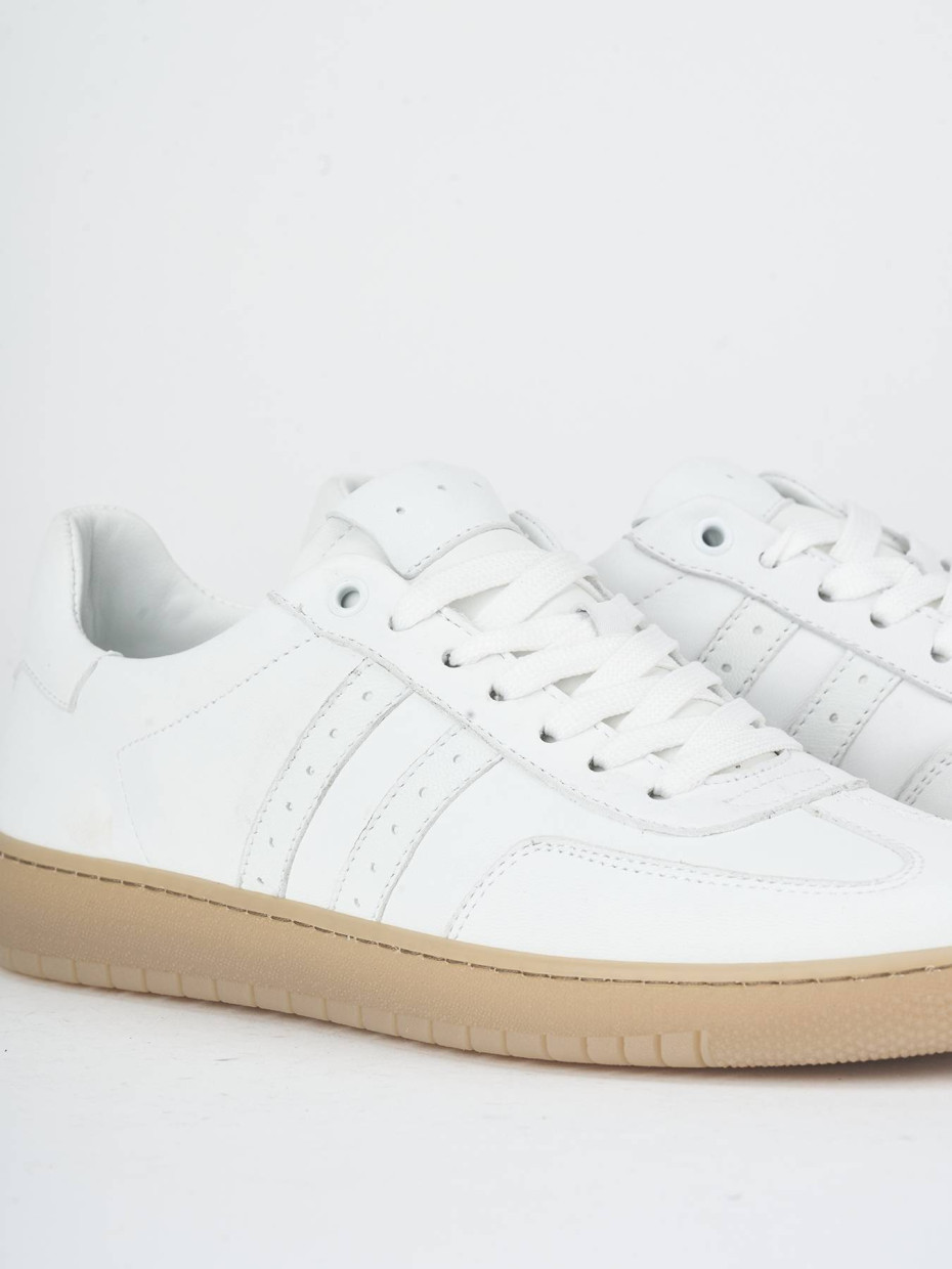 Sneakers pelle bianco