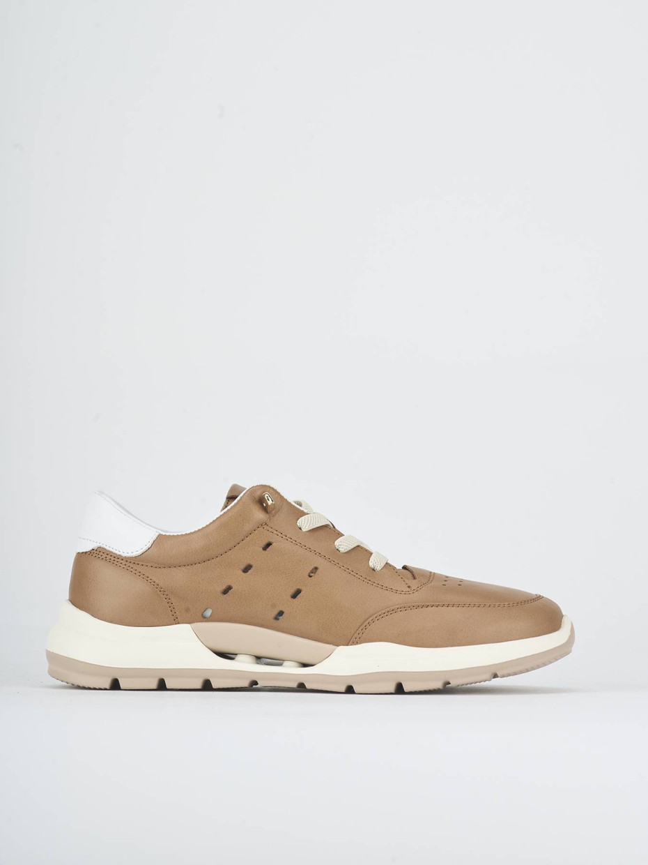 Sneakers pelle marrone