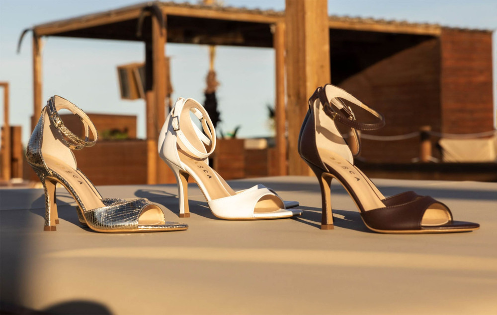 Sandalias de tacón alto tacón 9 cm marrón oscuro cuero