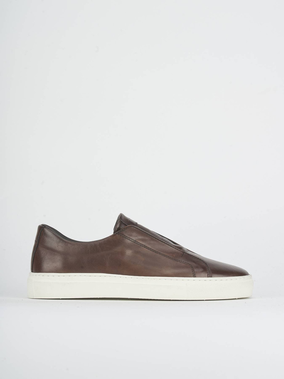 Sneakers pelle marrone