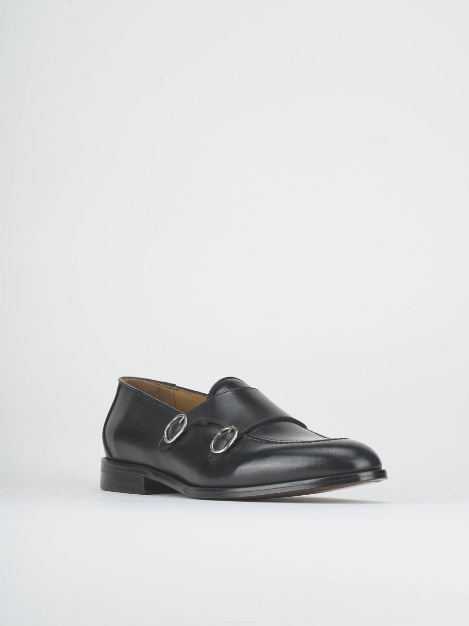 Stringate pelle nero