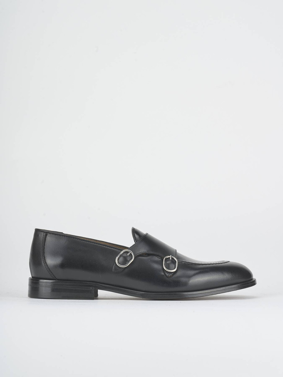 Stringate pelle nero