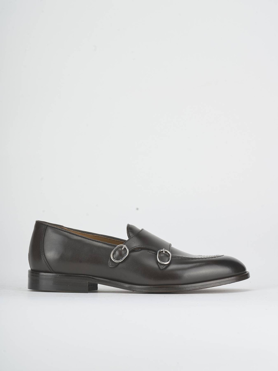 Lace-up shoes dark brown leather