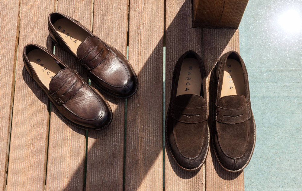 Mocasines marrón oscuro ante