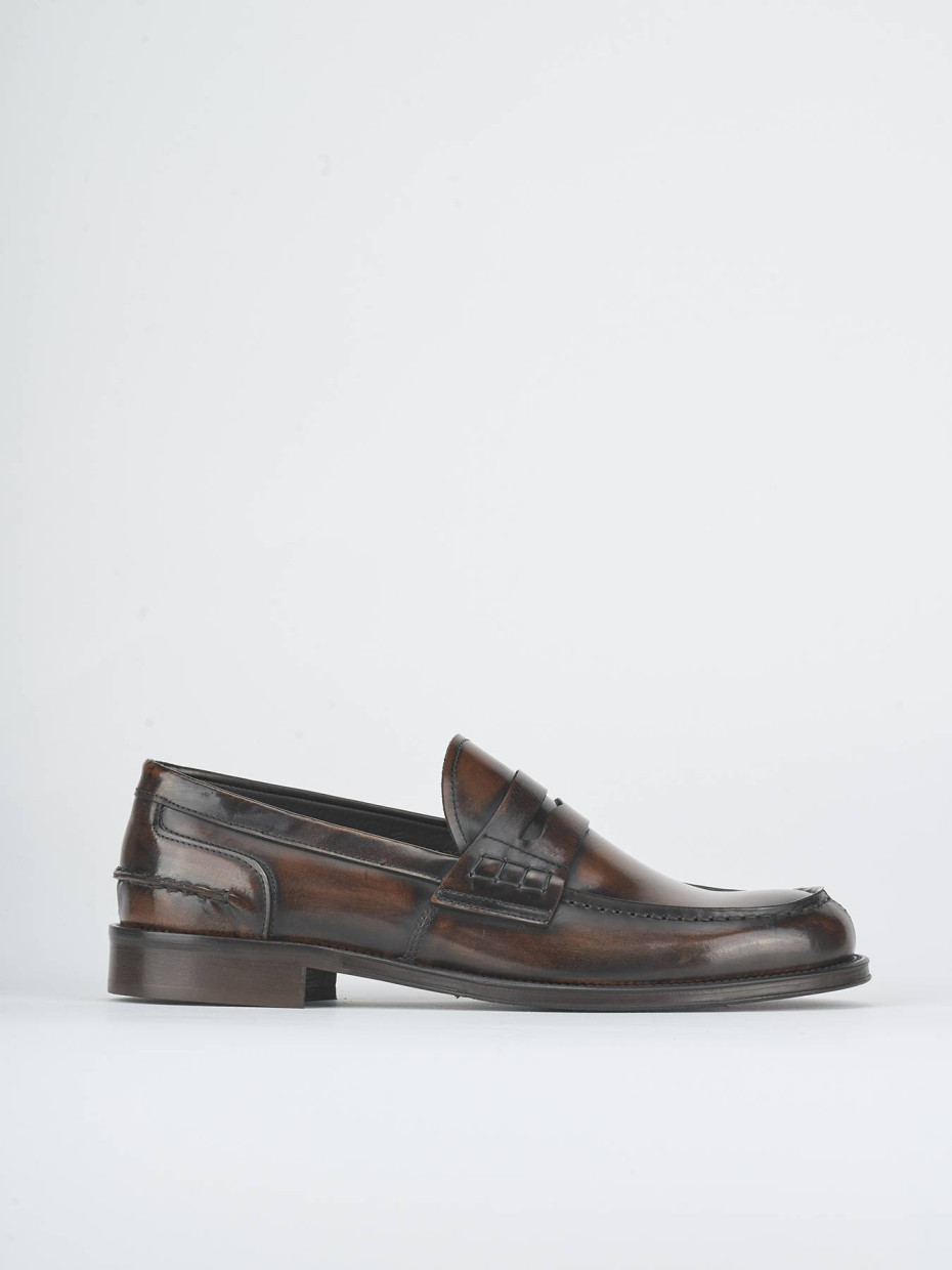 Mocasines marrón cuero