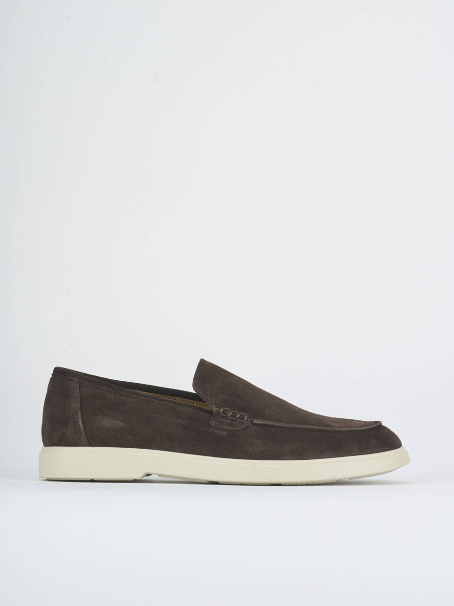 Mocasines marrón oscuro ante