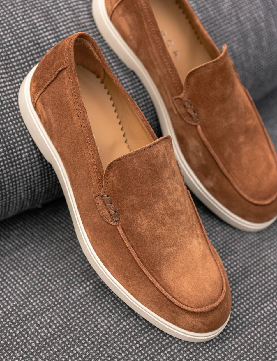 Mocasines marrón ante