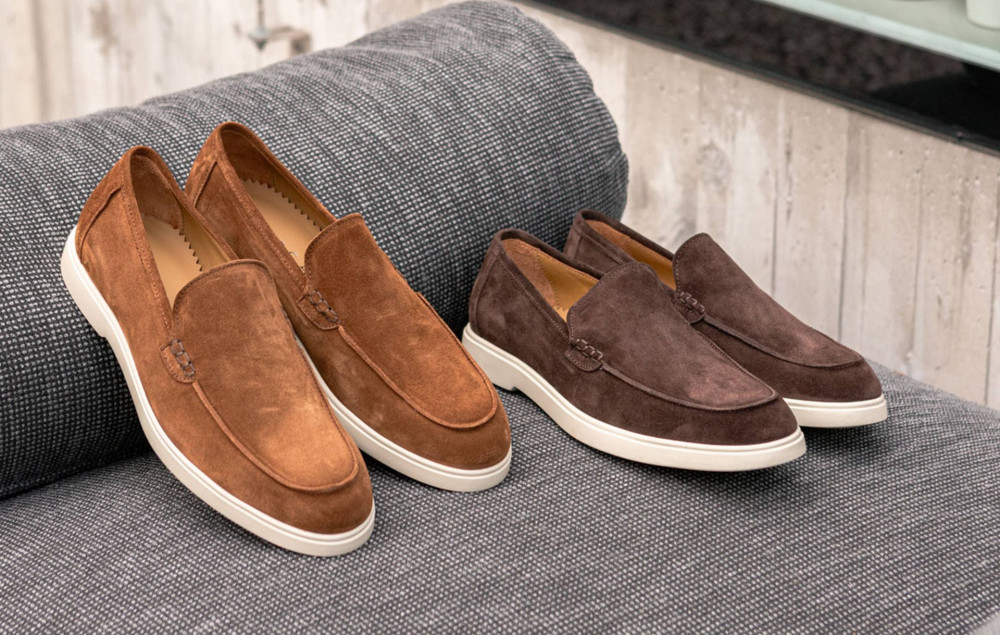 Mocasines marrón oscuro ante