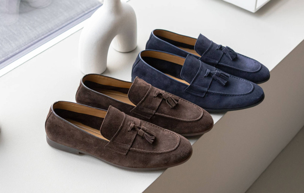 Mocasines marrón oscuro ante