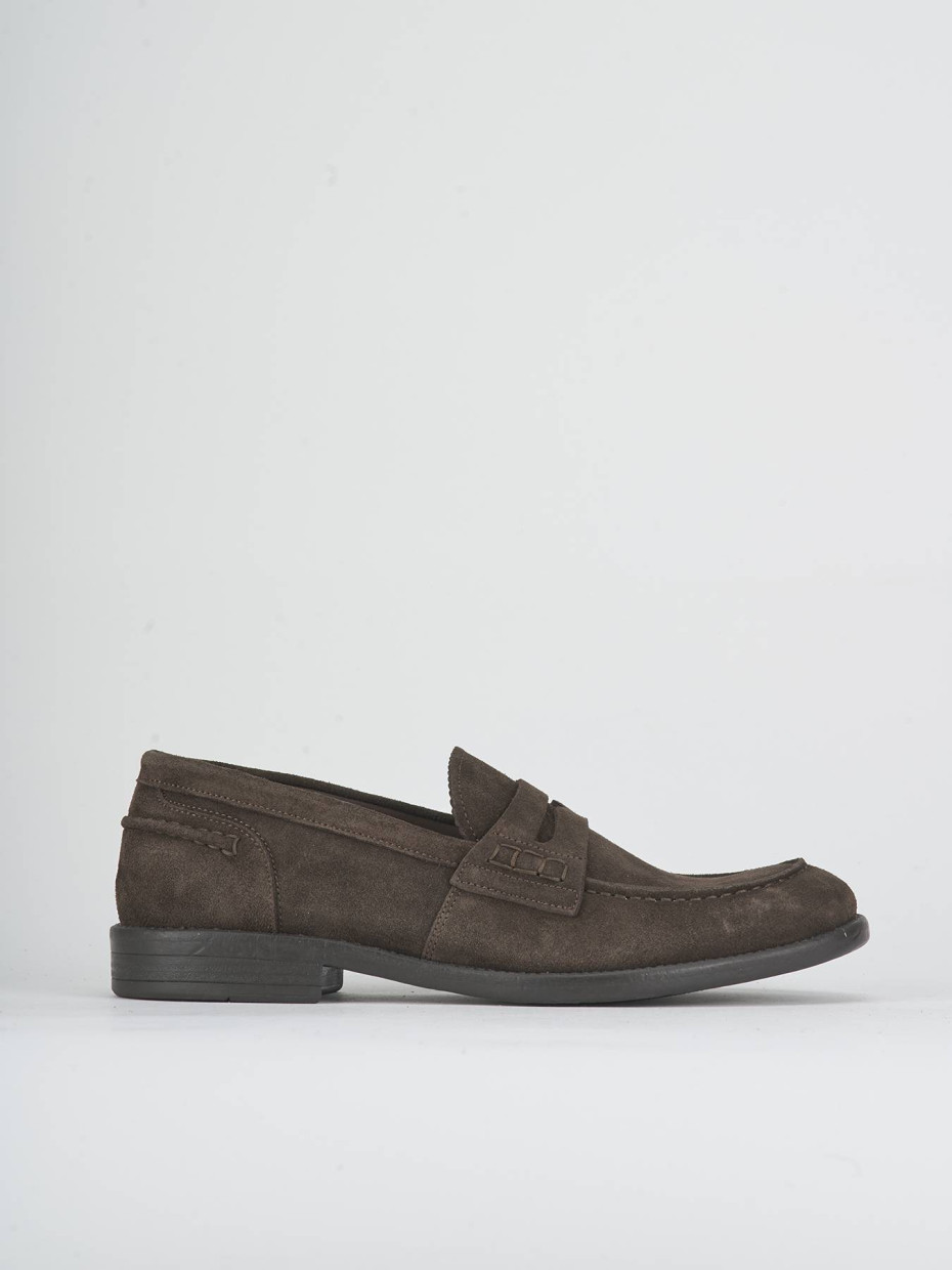 Mocasines marrón oscuro ante