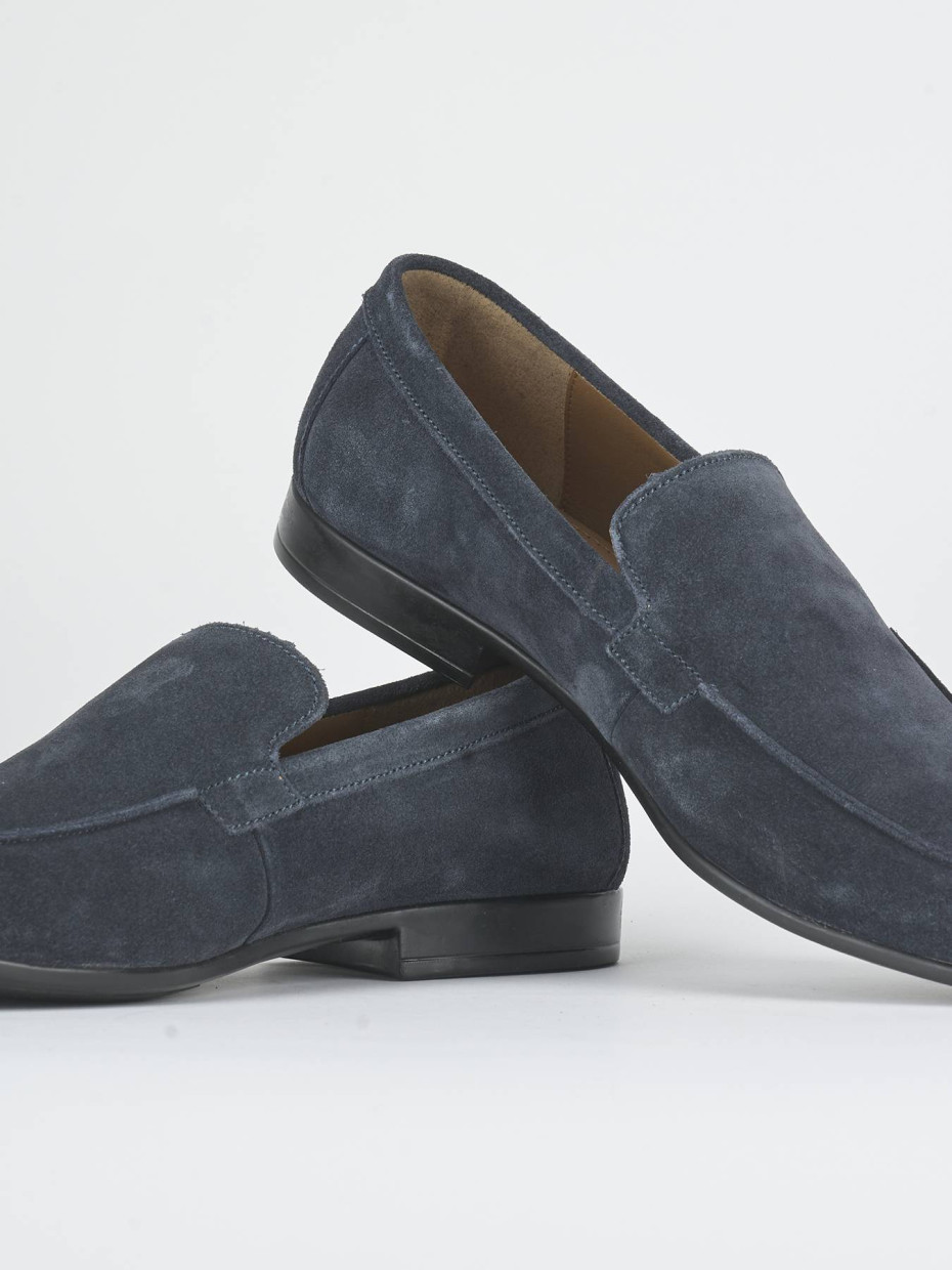 Loafers blu suede
