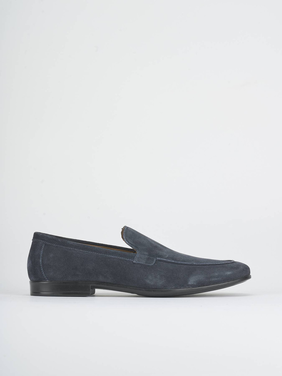 Loafers blu suede