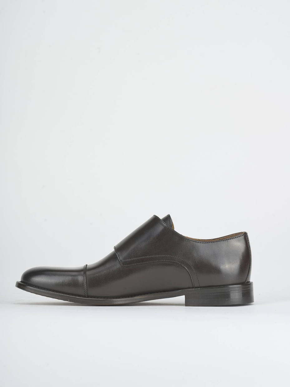 Lace-up shoes dark brown leather