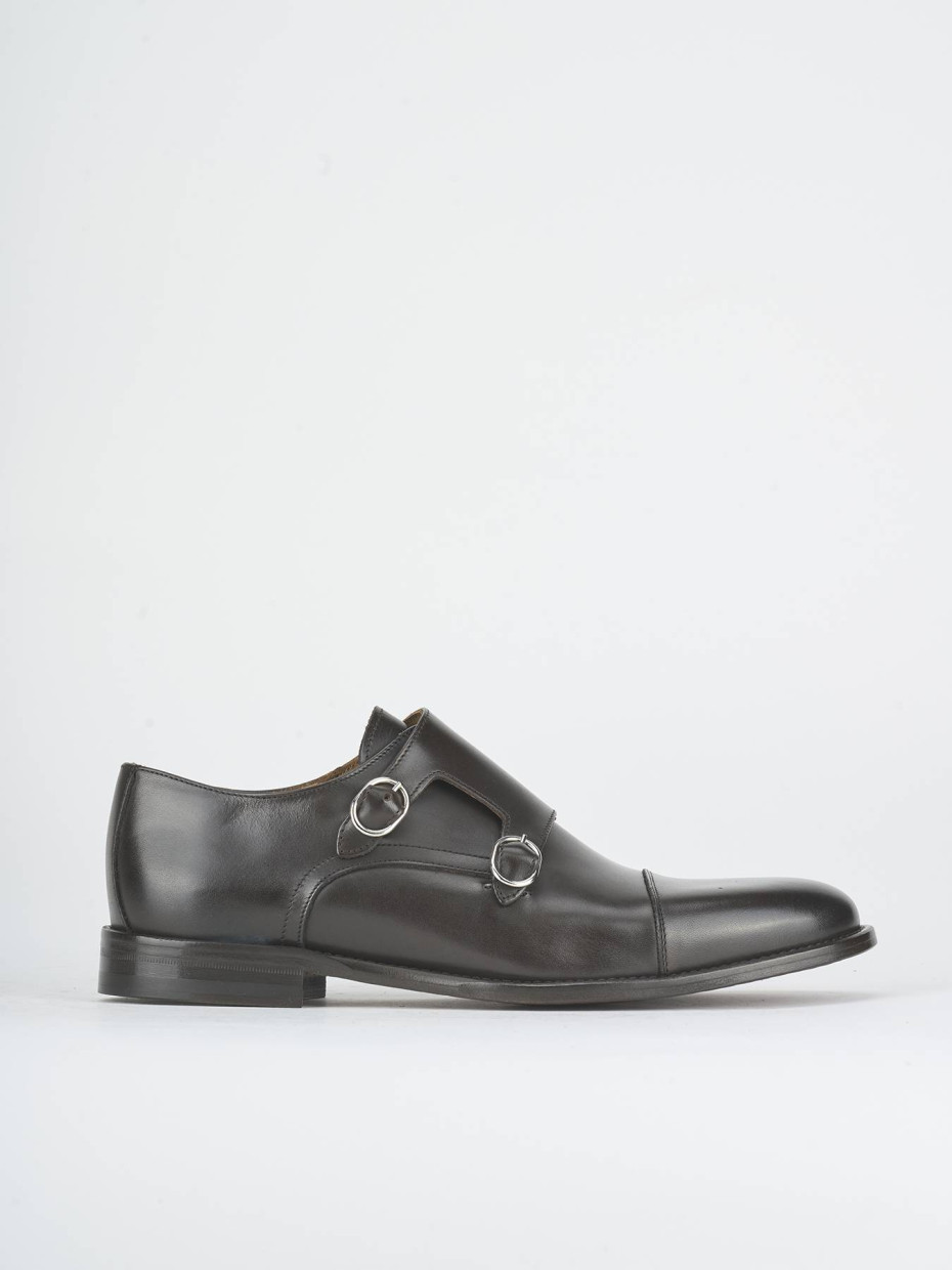 Lace-up shoes dark brown leather