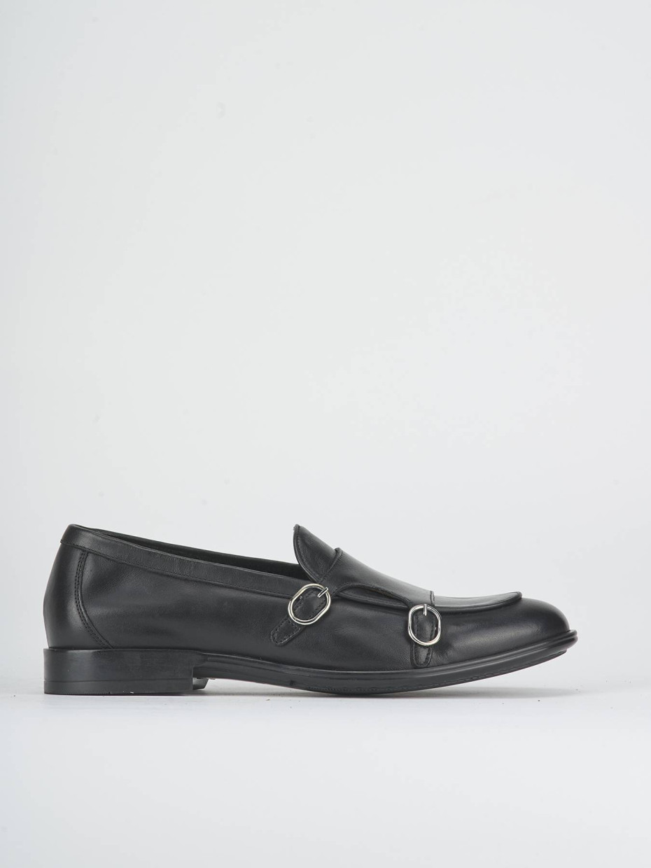 Stringate pelle nero