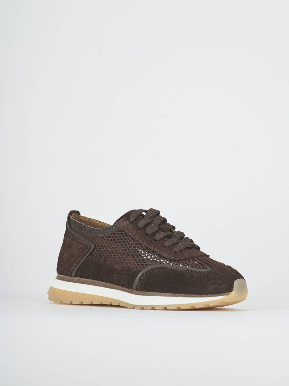 Sneakers dark brown suede