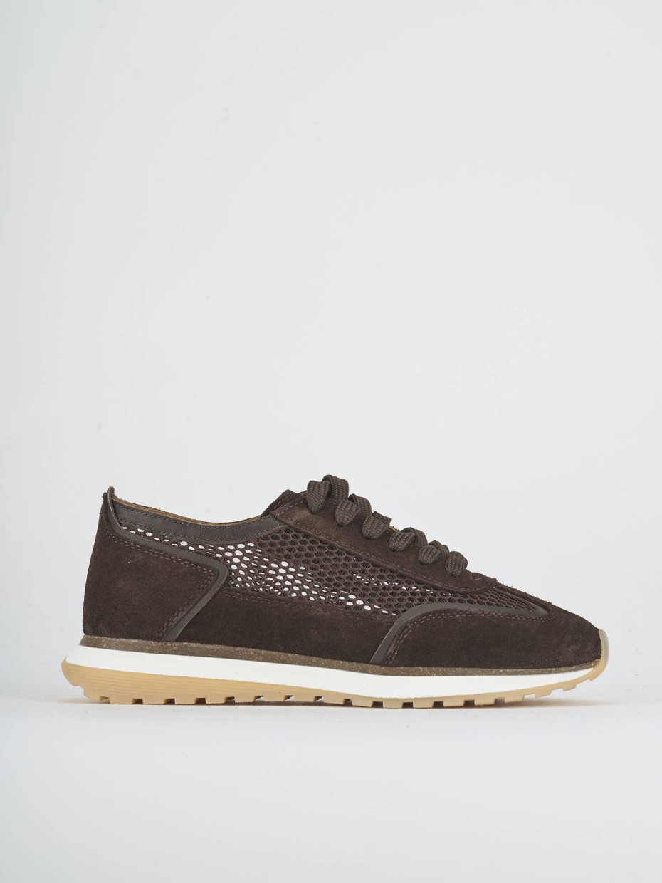 Sneakers dark brown suede