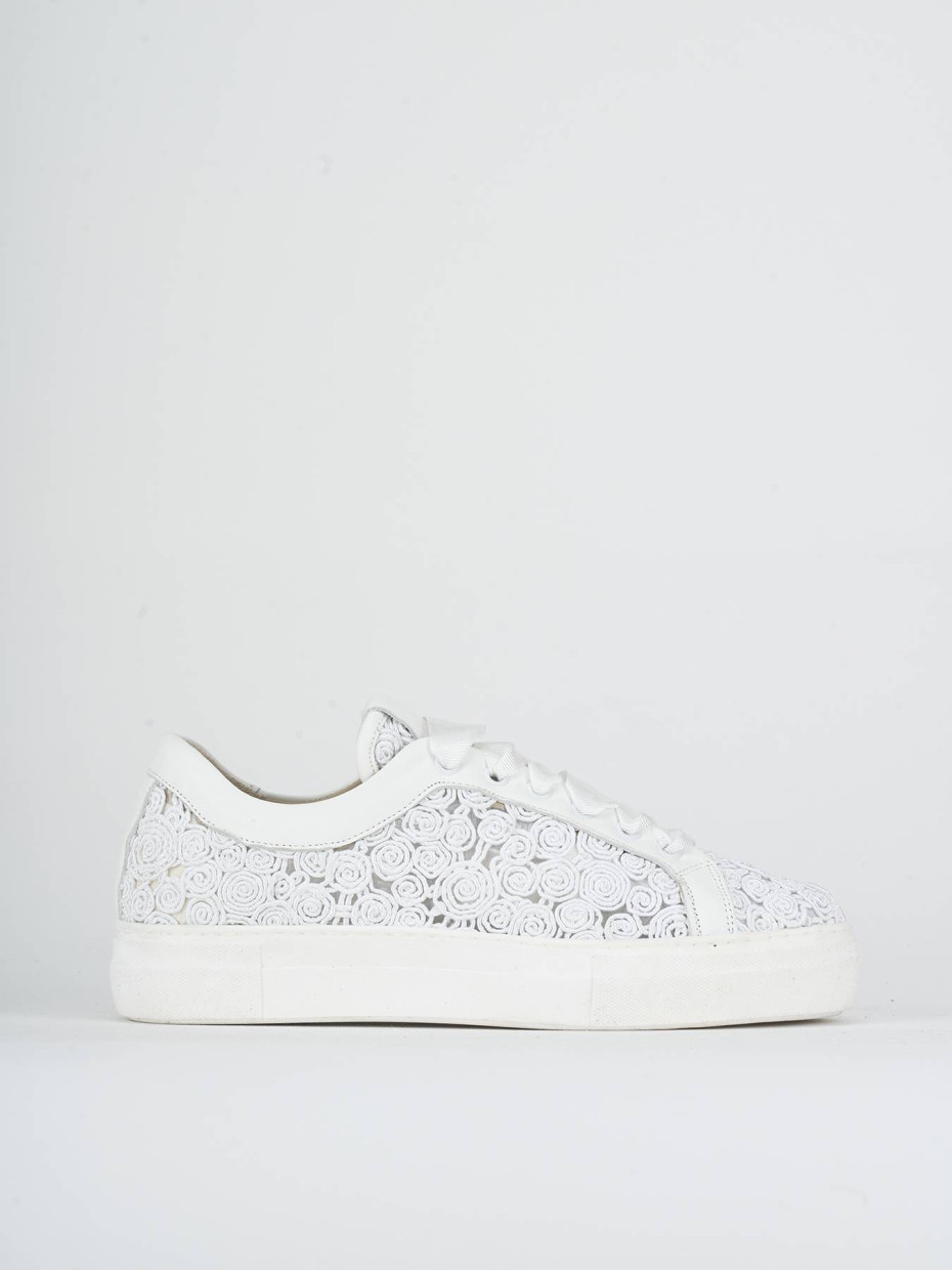Sneakers pelle bianco